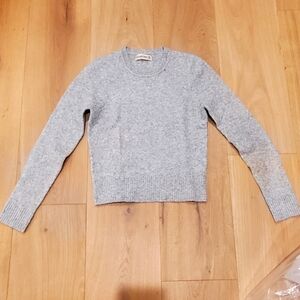 Gray Abercrombie & Fitch Crew Sweater, Size Medium